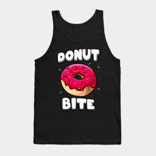 Donut Bite Funny Doughnut Lover Gift Tank Top